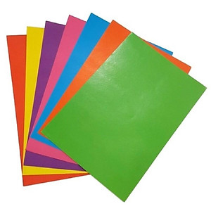 10 xấp thủ công 7 màu (70 tờ )không keo có kẻ ô khổ giấy A5