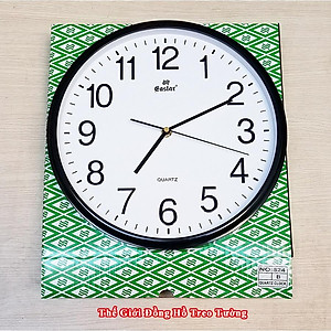 Đồng Hồ Treo Tường EASTAR Cao Cấp Tròn – Số Dập Nổi Máy KIM TRÔI – Bảo Hành 2 Năm – Tặng Pin Maxell