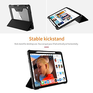 Bao da siêu chống sốc cho iPad Pro 11 inch 2018 hiệu Nillkin có ngăn đựng bút - Hàng chính hãng
