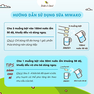 Sữa Hữu Cơ Miwako Nhập Khẩu Malaysia Hộp 700g Vị Gạo, Sữa Hạt Dinh Dưỡng Cho Bé Biếng Ăn Tiêu Hóa Kém Thấp Còi