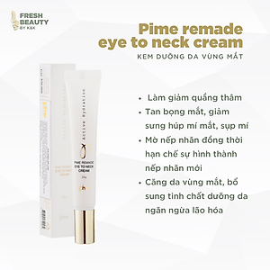 [Bản mới] Kem dưỡng da mắt Pime Eye Cream hỗ trợ giảm thâm, bọng, mờ nếp nhăn, sụp mí, ngừa lão hóa 20ml
