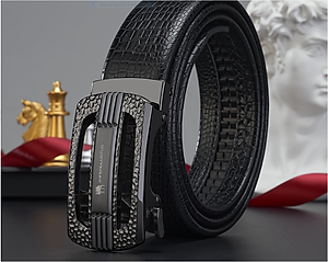 Thắt lưng nam da bò nguyên chất mặt khóa tự động hợp kim cao cấp