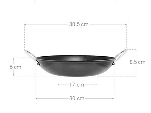 Chảo chống dính 2 quai hợp kim nhôm lòng sâu Rainy 30 cm - Hàng Chính Hãng