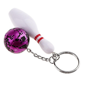 Mua Mini Bowling Pin and Ball keychain key Ring 3D Keyfob Fashion
