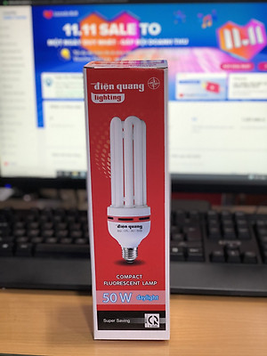 Đèn Compact Điện Quang ĐQ-CFL-4U-F14-50W-DL-E27