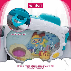 Đèn ngủ 3 chức năng, 2 chế độ nhạc - ru ngủ cho bé  từ 0 tháng tuổi Winfun 720000-NL