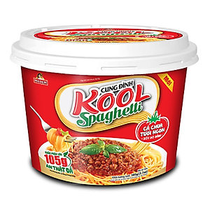 Thùng 12 Tô Mì Khoai Tây Cung Đình Kool Sốt Spaghetti Hương Vị Thịt Bò Bằm Và Cà Chua 105g