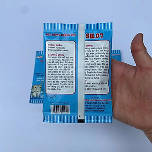 200gr Bột thông tắc cống loại mạnh. Sản phẩm an toàn không độc hại vệ sinh làm sạch đường ống, chậu rửa bát, nhà vệ sinh , lavabo, bồn rửa chén, bồn cầu