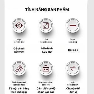 Cân tiểu ly 5kg Sokany SK-19026 màu bạc, chống nước, độ chính xác cao  - HÀNG CHÍNH HÃNG - DELIYA