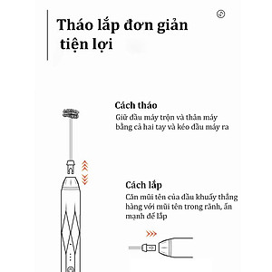 Máy đánh trứng, tạo bọt sữa cafe SOKANY thiết kế cầm tay cỡ nhỏ tiện dụng cho gia đình - SK201A - HÀNG CHÍNH HÃNG
