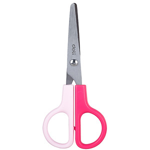 Kéo Học Sinh 121Mm Deli - Hồng/Xanh - 1 Chiếc - E6021