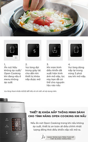 Nồi cơm điện tử áp suất kép Cuckoo 1.08L CRP-ST0610FG - Lòng nồi phủ men Xwall độc quyền - Bảng điều khiển thông minh - Nhiều chế độ nấu ăn - Sản xuất tại Hàn- Hàng chính hãng Cuckoovina Quốc- Chính hàng Cuckoovina