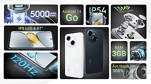 Điện thoại Tecno Spark GO 1 (3GB/64GB) - Hàng Chính Hãng