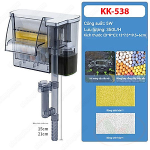 Lọc thác KaoKui Slim Hanging Filter KK 528 / 538 mini bể thủy sinh cá tép cảnh