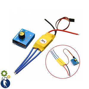 Bộ Điều Khiển Tốc Độ Động Cơ Không Chổi Than 12VDC 3-Pha PWM 30A 32g