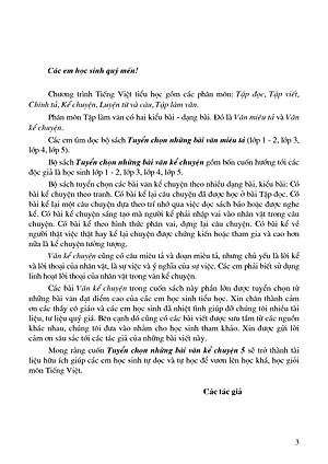 Sách: Tuyển Chọn Những Bài Văn Kể Chuyện 5