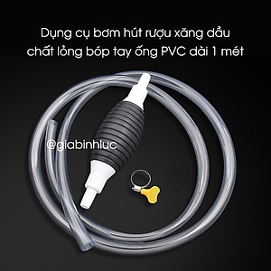 Dụng Cụ Bơm Hút Rượu Xăng Dầu Chất Lỏng Bóp Tay Tiện Lợi Đa Năng - Hàng Loại 1-  Chính Hãng MINIIN