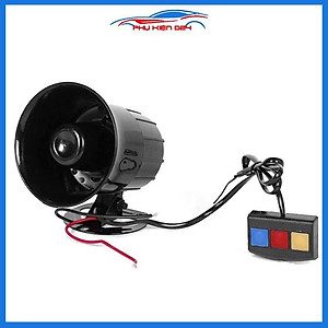 Còi hú cảnh sát 3 chế độ xe ưu tiên báo động gia đình điện áp 12V/220V