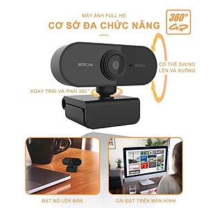 Webcam Cho Máy Tính PC Laptop 1080p FullHD Kèm Mic Tích Hợp Micro To Rõ Cho Cuộc Gọi Video Call Zoom Góc Siêu Rộng New Chất Lượng Cao Để Live Stream Học Online Hàng Nhập Khẩu