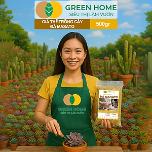 Đá Khoáng Masato GreenHome, Bao 500gr, Loại Cao Cấp, Sạch Bụi, Không Vụn, Rải Mặt, Kích Rễ, Giúp Sen Đá Lên Màu Nhanh