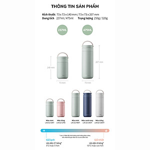 Bình giữ nhiệt LocknLock Metro Two Way LHC4272/LHC4274 - Hàng chính hãng