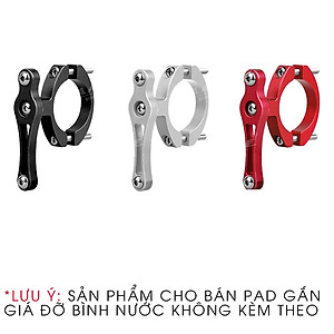 Pad gắn giá đỡ bình nước xe đạp chất liệu Nhôm lắp đặt ngang dọc cho đường kính 19-44mm - Mai Lee