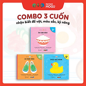 Truyện Ehon bé 1-2-3 tuổi - Bộ 3 cuốn Nhận biết Màu sắc, đồ vật, kĩ năng hàng ngày