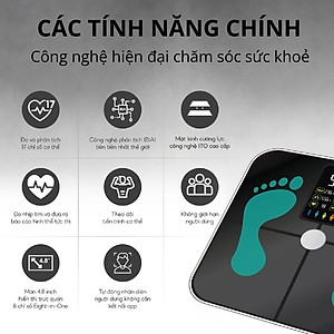 Cân quét chỉ số cơ thể Kachi MK370 CÔNG NGHỆ FEETID NHẬN DIỆN NGƯỜI DÙNG MÀ Không CẦN KẾT NỐI APP - Hàng chính hãng