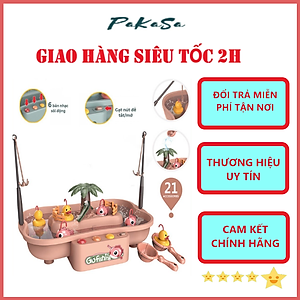 Bộ Đồ Chơi Câu Cá, Đồ Chơi Câu Vị  Dưới Nước Phát Nhạc Vui Nhộn Cho Bé PaKaSa - Hàng Chính Hãng 