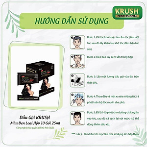 Dầu Gội Nhuộm Tóc Hữu Cơ Thiên Nhiên KRUSH - Màu Đen