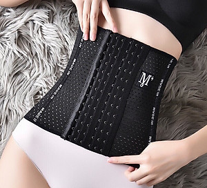 Bộ 2 Gen Nịt Bụng Mẫu Mới M+ Với 6 Nấc Cài Cao Cấp - 4 Thanh Thép Chống Cuộn - Đai Nịt Bụng Giảm Mỡ Sau Sinh Mã G02-2