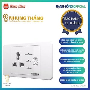 Ổ Cắm Máy Bơm An Toàn Rạng Đông OC03.MB 16A  - Ổ Cắm Chống Giật Cấp N guồn 5V Cho Phao Điện - Công Suất 1500W