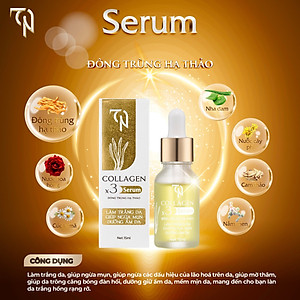 Serum Face Đông Trùng Hạ Thảo Collagen X3 Mỹ Phẩm Đông Anh Chính Hãng 15ml Serum Dưỡng Ẩm Giảm Mụn Làm Trắng Da