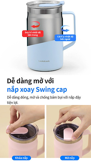 Ca nước giữ nhiệt LocknLock Metro Table Mug 600ml - LHC4282