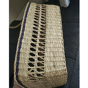 Rổ đựng đồ đa năng bằng cói đan thủ công hình chữ nhật