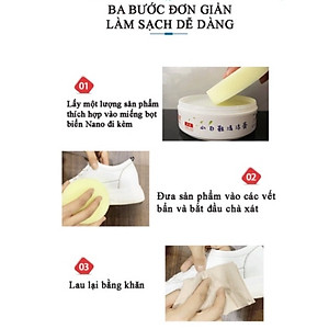 Kem Sáp Tẩy Trắng, Vệ Sinh Giày, Túi Da, Bàn Ghế Đa Năng Không Dùng Nước - HÀNG CHÍNH HÃNG MINIIN