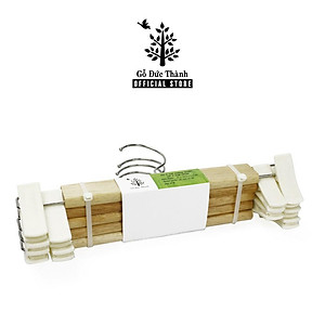 Máng quần có 2 kẹp nhựa (bộ 5 cái) | Gỗ Đức Thành - 08101