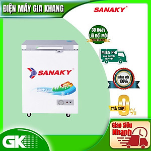 TỦ ĐÔNG MINI SANAKY 100 LÍT VH-1599HYK ĐỒNG (R600A) (KÍNH CƯỜNG LỰC) - HÀNG CHÍNH HÃNG