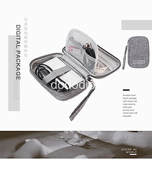 Túi Đựng Phụ Kiện Công Nghệ Có Quai Cầm, Chống Nước, - Hàng Chính Hãng dododios