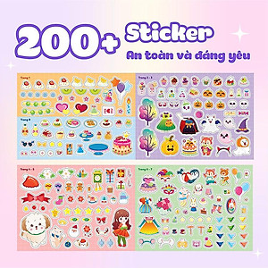 Công chúa Cherry Sách bóc dán sticker cho bé gái