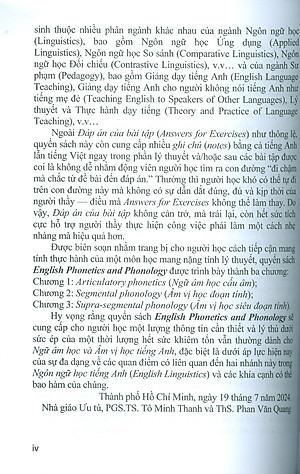 Ngữ Âm Học Và Âm Vị Học Tiếng Anh - English Phonetics And  Phonology - PGS.TS. Tô Minh Thanh; ThS. Phan Văn Quang 