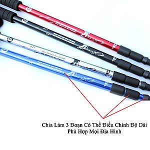 Gậy Leo Núi Dã Ngoại KUNBE Có Thể Điều Chỉnh Độ Dài Phù Hợp Địa Hình Đi Phượt, Đi Chùa, Du Lịch