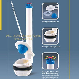 VAN XẢ BỒN CẦU GẠT, 1 NHẤN FV01 DÙNG CHO KÉT NƯỚC RỜI