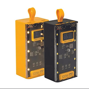 Sạc Dự Phòng 50.000MAH Trong Suốt , Sạc Nhanh PD 66W/20W , Thiết Kế Trong Suốt, Tích Hợp Đèn Ngủ