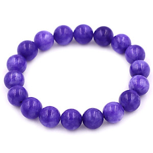 Vòng chuỗi đeo tay Đá Vân Rồng Tím 10 ly 17 hạt - hợp mệnh Hỏa, mệnh Thổ