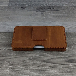 Bao Da Đeo Lưng dành cho Samsung Galaxy S20 Ultra Dạng Hộp Da Sáp Nâu Bò