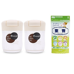 Combo 02 hộp đựng gia vị Inomata 68ml + 01 túi bột Baking Soda tẩy rửa vết bẩn đa năng 240g - Kokubo