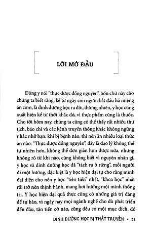 Dinh Dưỡng Học Bị Thất Truyền - Dinh Dưỡng Đẩy Lùi Bệnh Tật