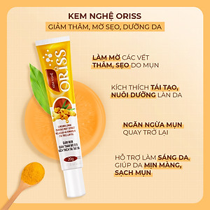 Kem nghệ Oirss hỗ trợ giảm mụn mờ thâm sẹo do mụn tuýp 20g