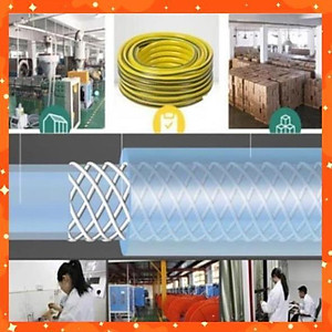 Bộ dây vòi xịt nước rửa xe, tưới cây tăng áp 3 lần,loại 15M (nối đồng nhựa đen) 206317